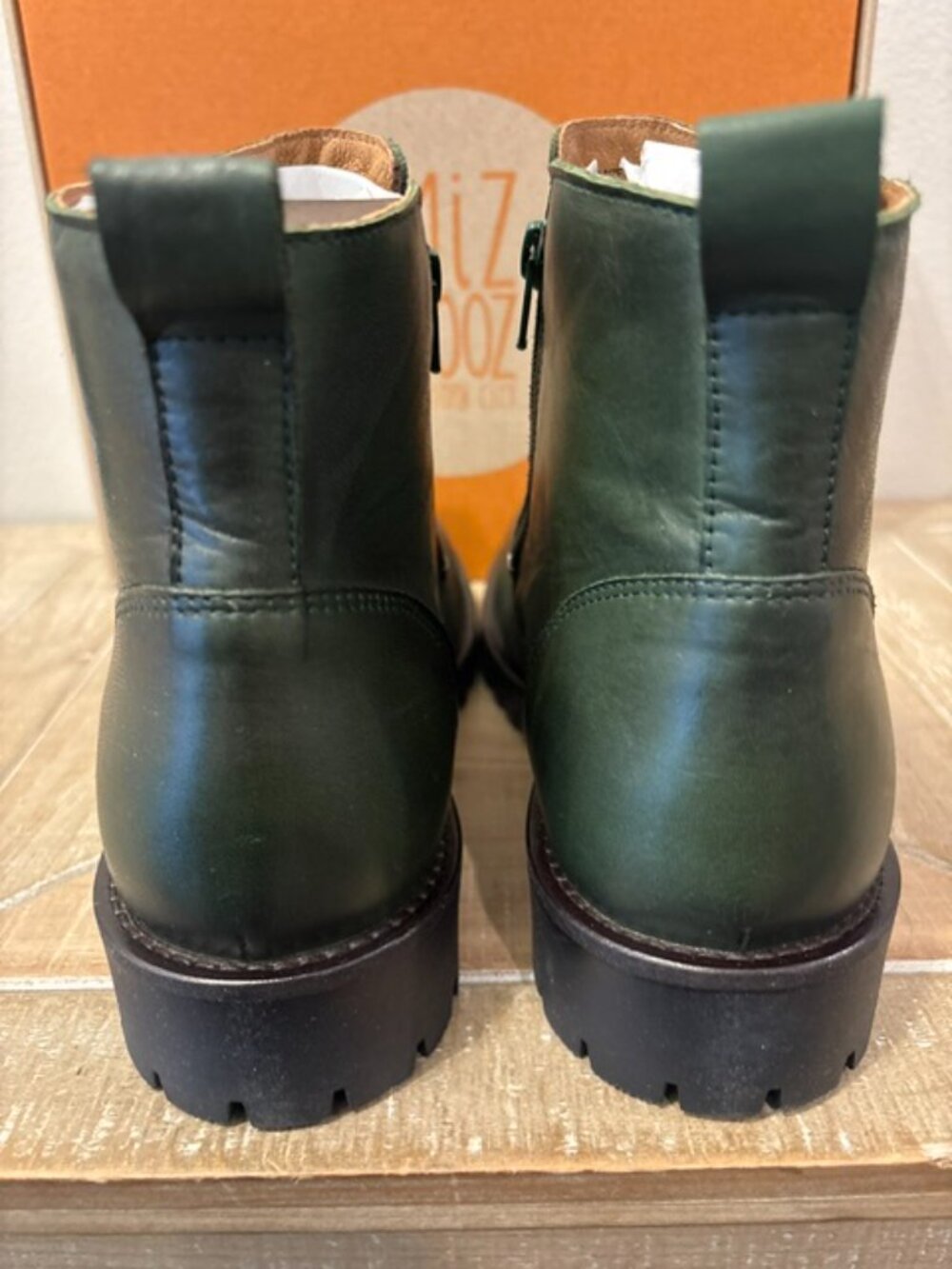 Miz Mooz Leather Side Zipper Ankle Boots - Alise - Picture 3 of 6